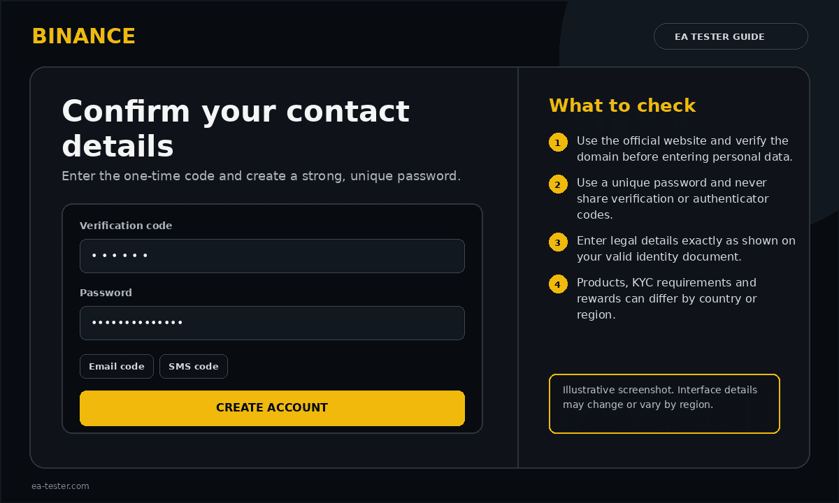 Illustrative verification-code screen.